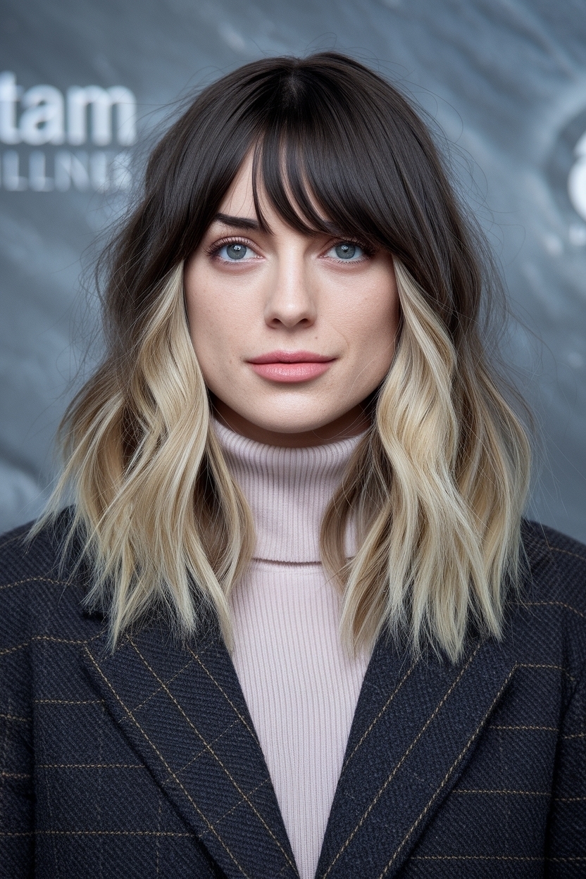 Dark Brown Hair with Face Framing Blonde: Styling Ideas outfit idea