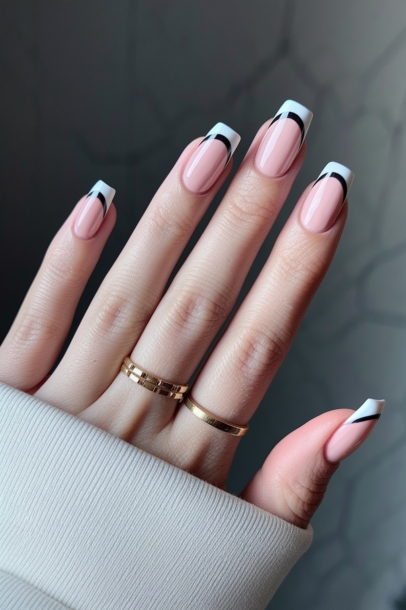 French Tip Nails Short Square: Classy Styles outfit idea