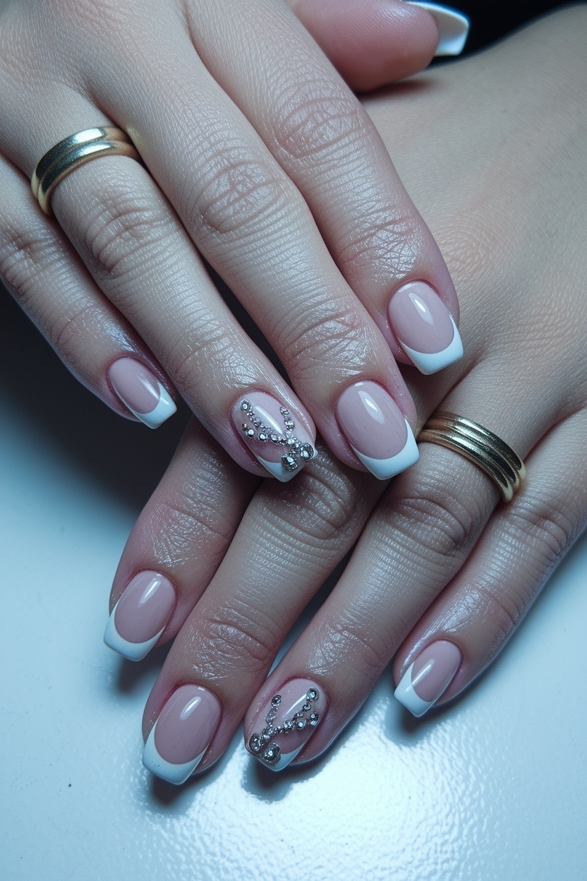 French Tip Toe Nails with Design: A Classy Choice outfit idea