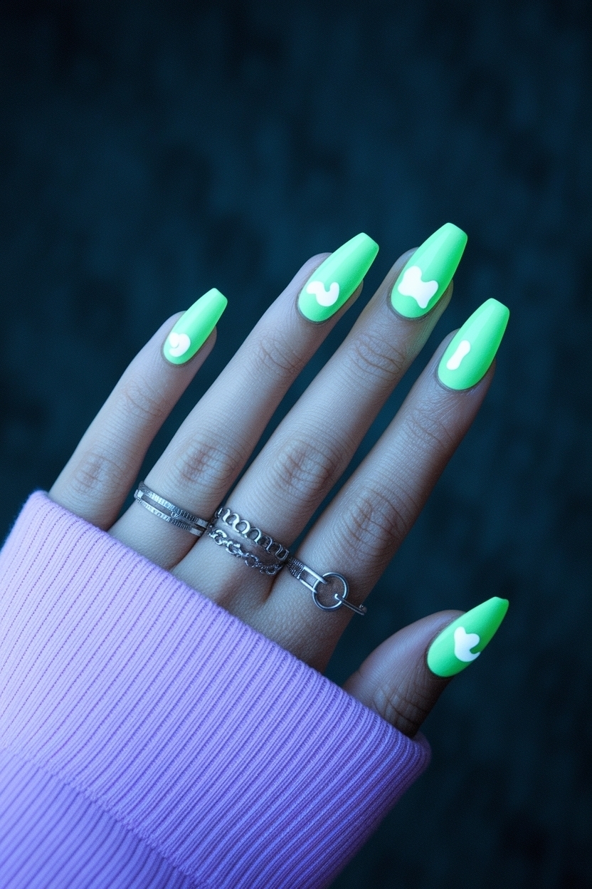 Glow in the Dark Nails Designs: Stand Out in the Dark outfit idea