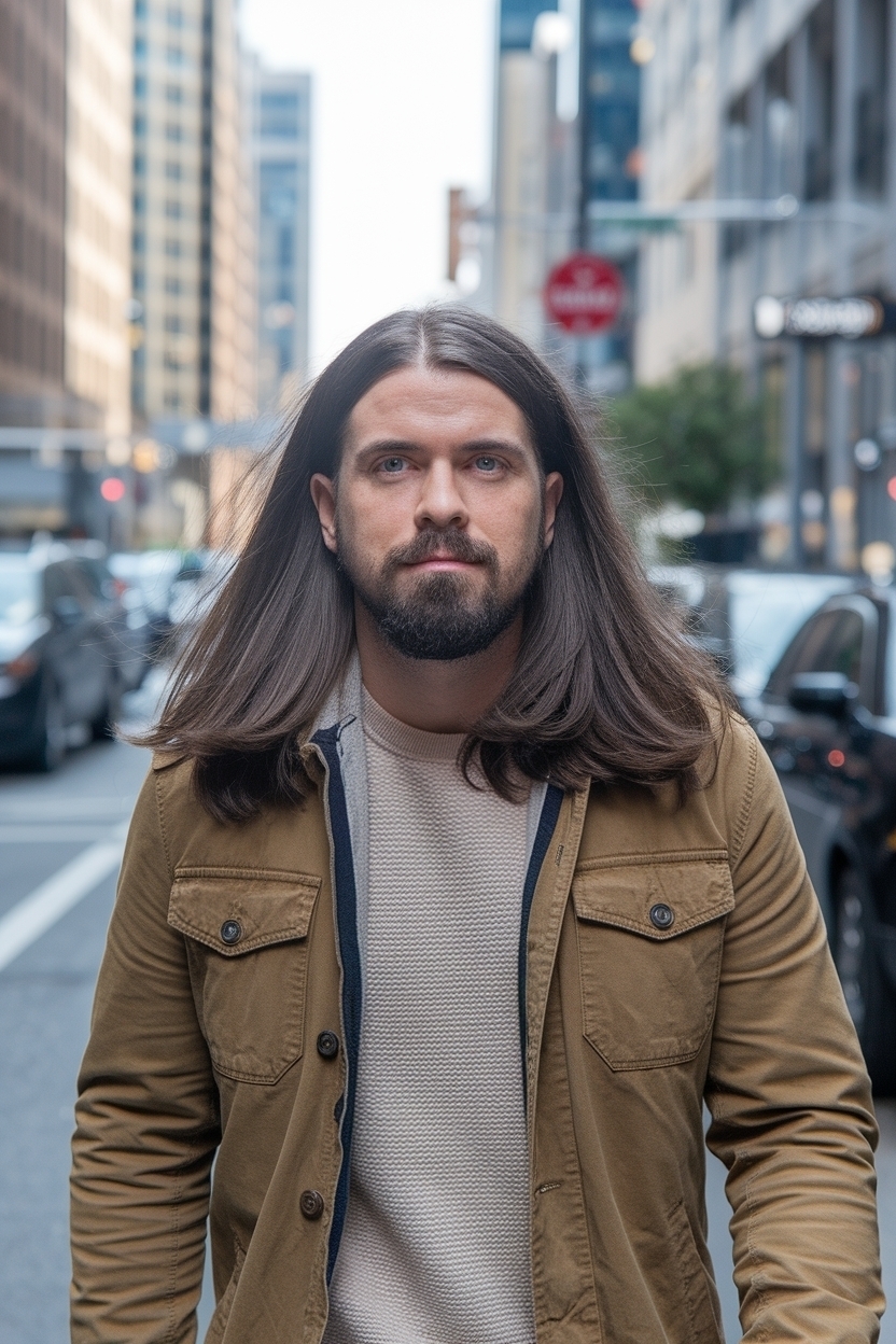 Hair Styles for Long Hair Length Men: Stylish and Trendy outfit idea