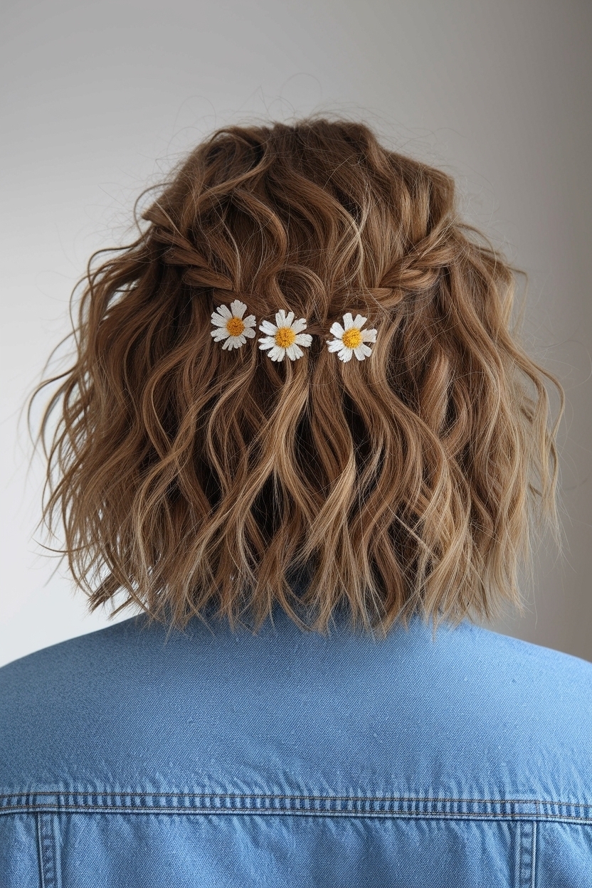 Chic Hair Styles for Medium Length Curly Hair Options outfit idea