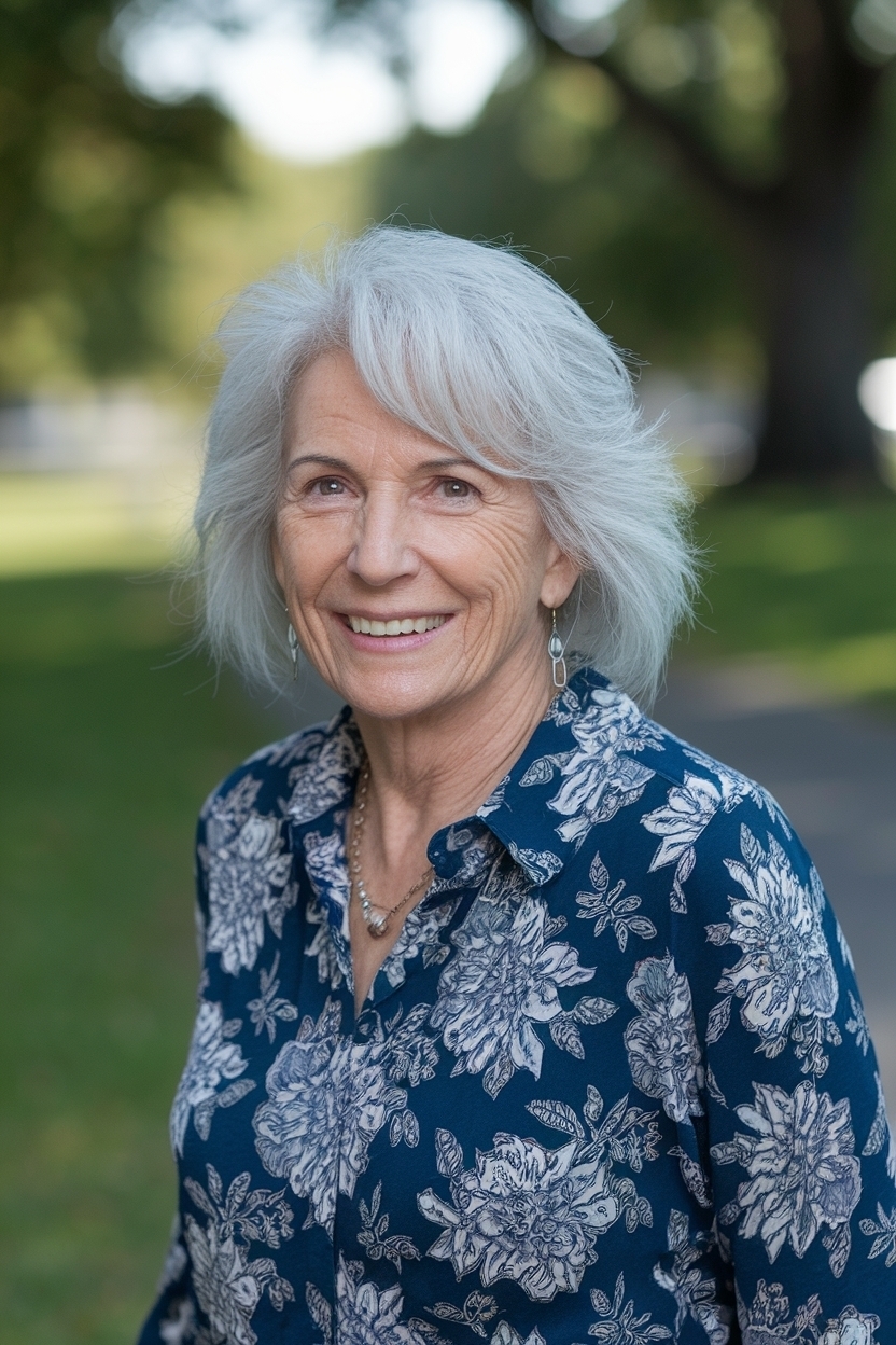 Hair Styles for Over 60 Aging Gracefully: Elegant Ideas outfit idea