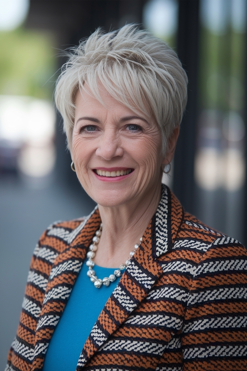 Hair Styles for Short Hair for Women Over 50: Stylish Choices outfit idea