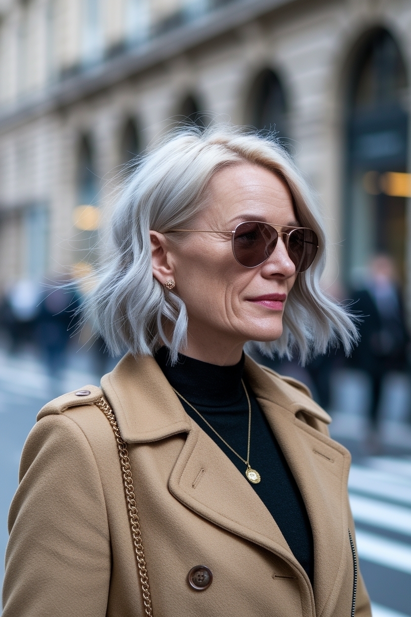Hair Styles for Women in Their 40s: Timeless and Chic outfit idea