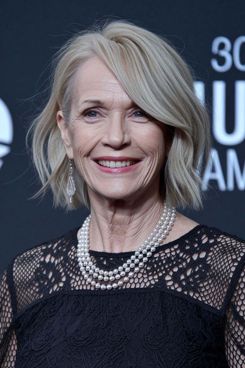 Hairstyles for Medium Length Hair Over 50: Elegant Choices outfit idea