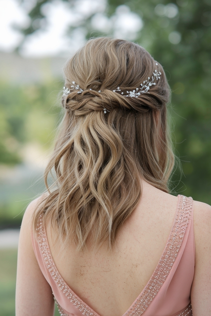 Half Up Half Down Bridesmaid Hair Short for Every Occasion outfit idea