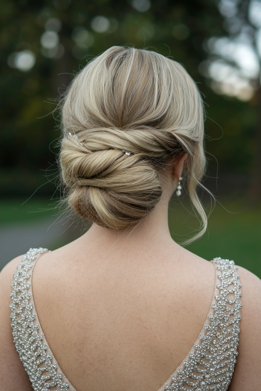 Half Up Half Down Bun Prom Hair: Glamorous and Fun outfit idea