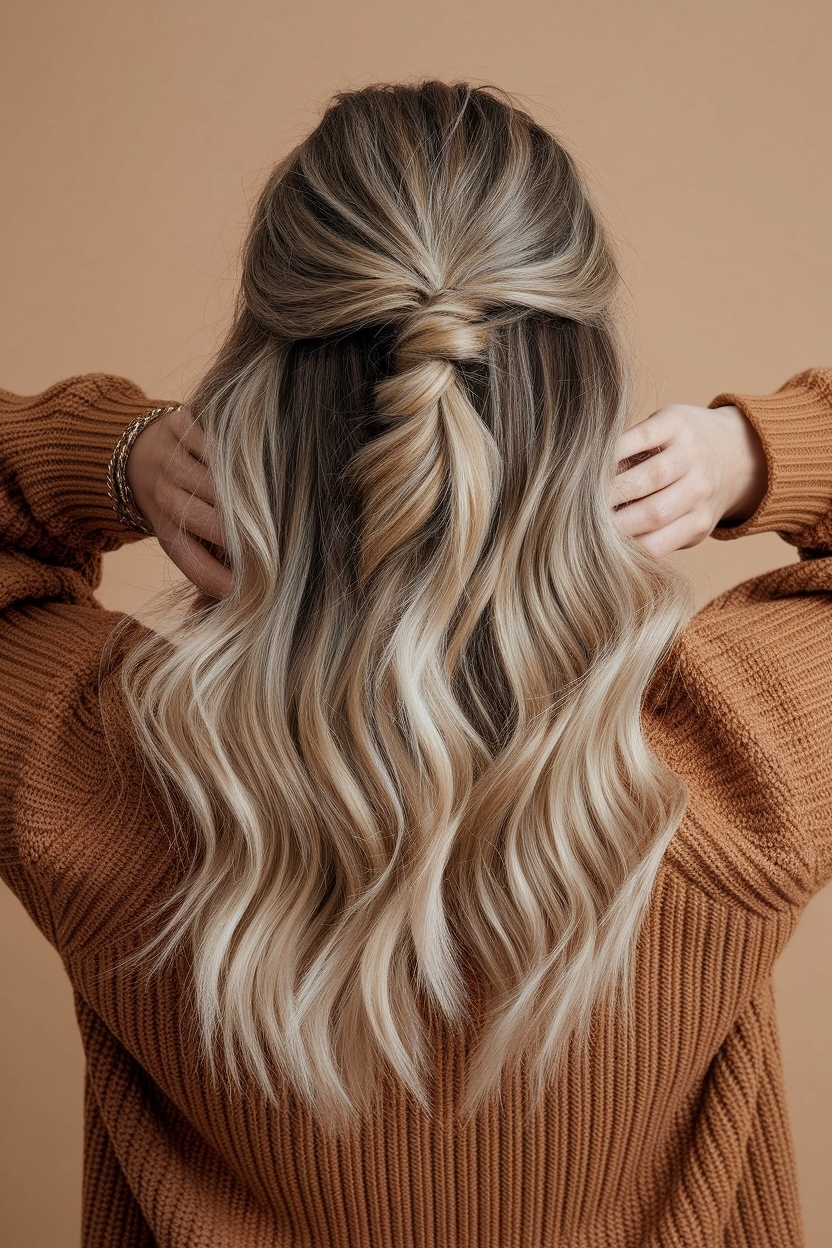 Styling Half Up Half Down Hair Body Wave Like a Pro outfit idea