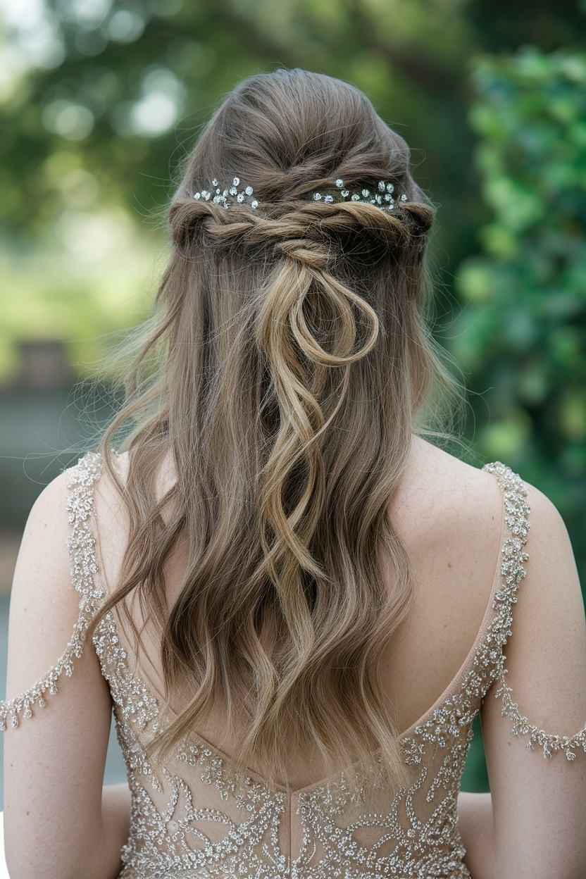 Half Up Half Down Hair for Prom: Stunning Looks to Try outfit idea