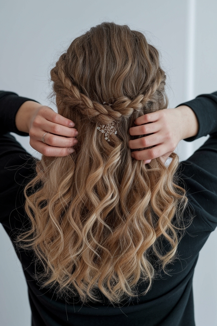 Half Up Half Down Hair Naturally Curly: Effortless Style outfit idea