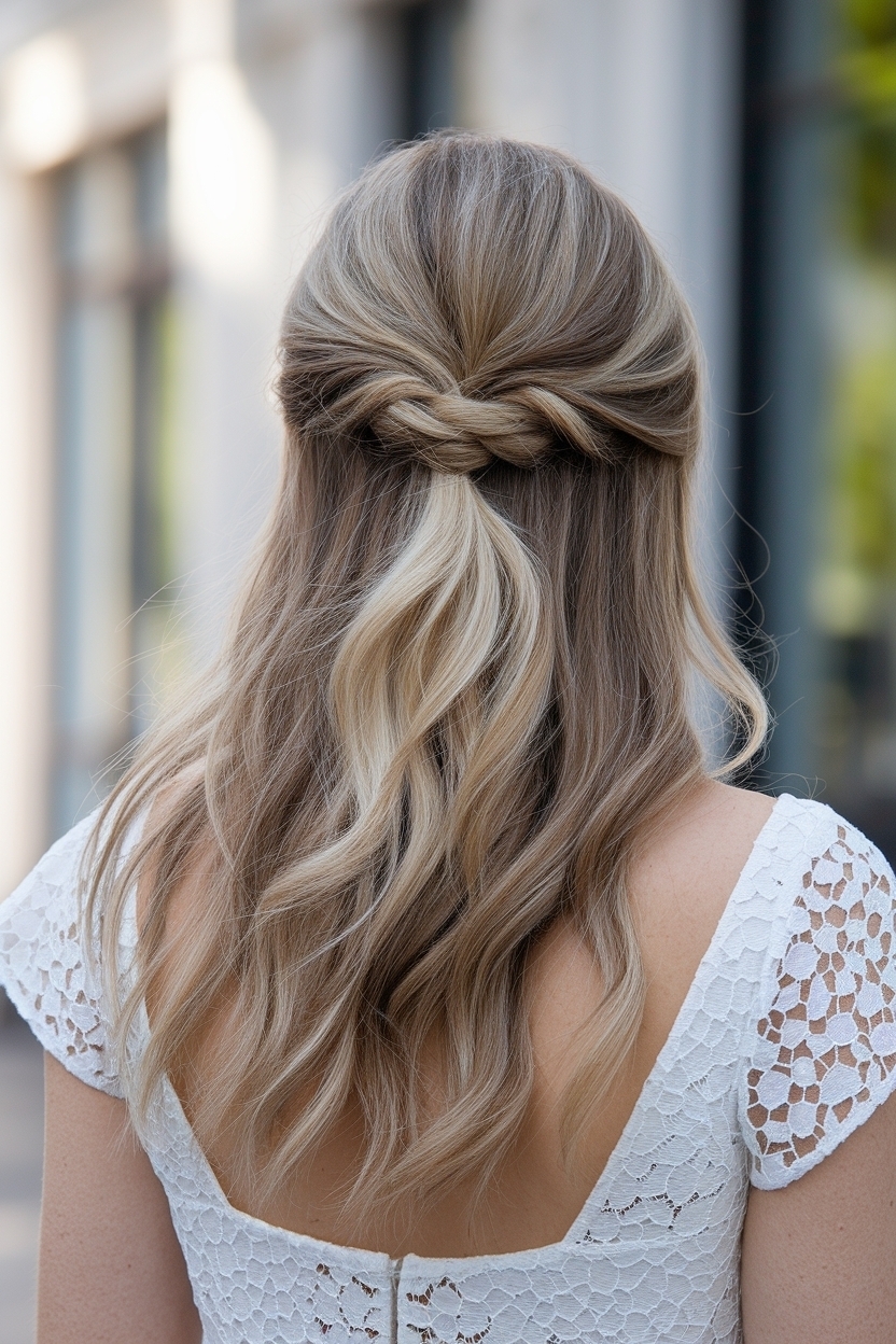 Half Up Half Down Hair Sew In for a Flawless Look outfit idea