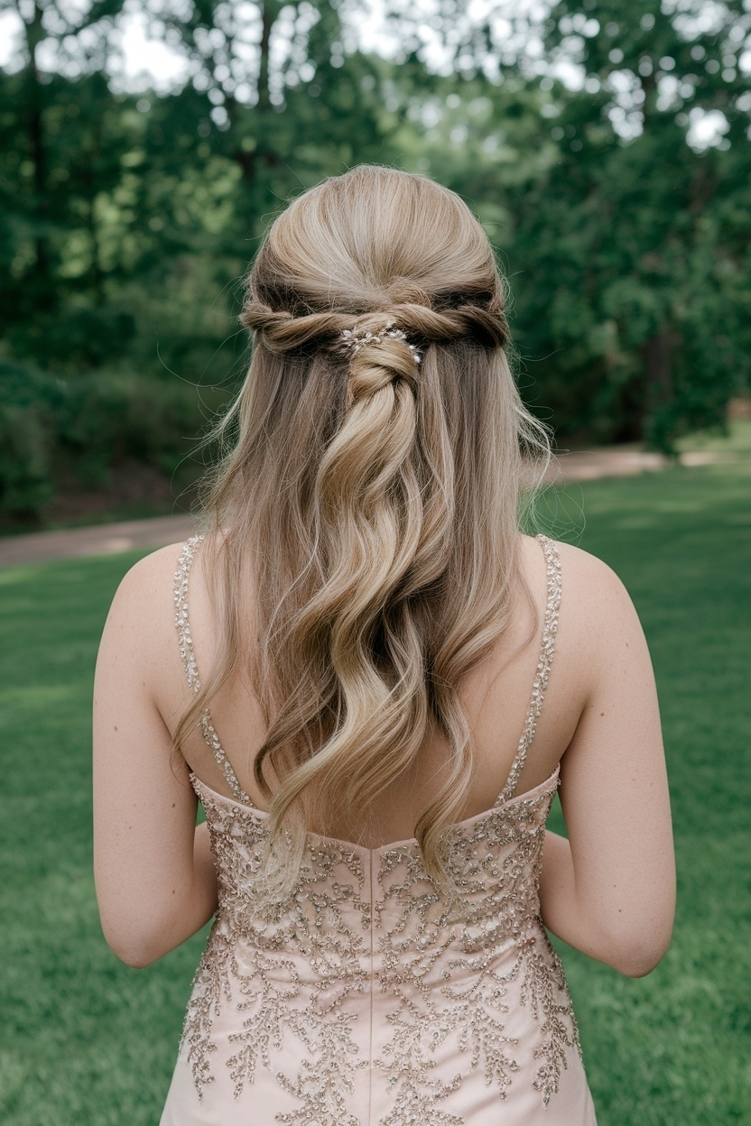 Half Up Half Down Hairstyles for Prom: Top Trends outfit idea