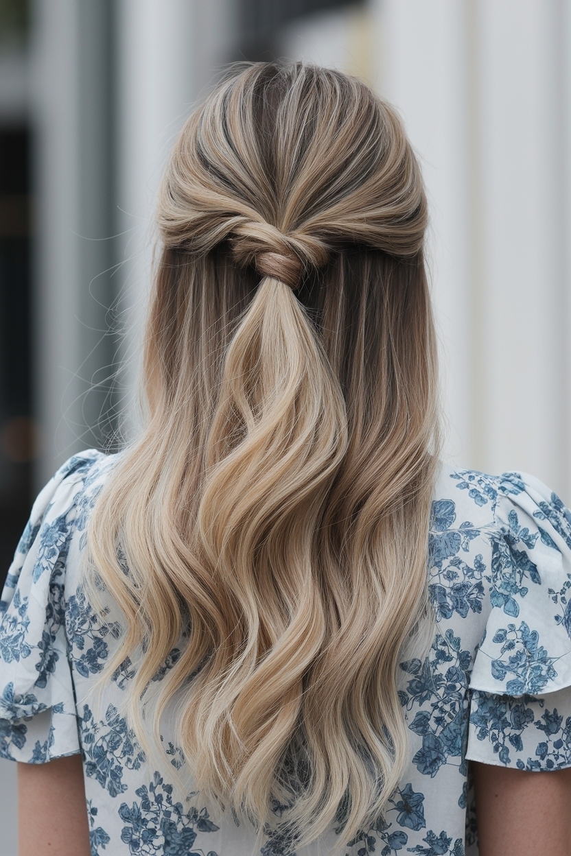 Timeless Half Up Half Down Hairstyles Long Hair Styles outfit idea