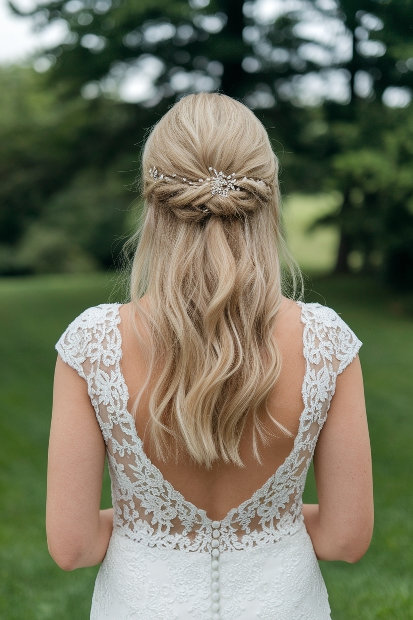 Half Up Half Down Mother of Bride Hair for a Chic Look outfit idea