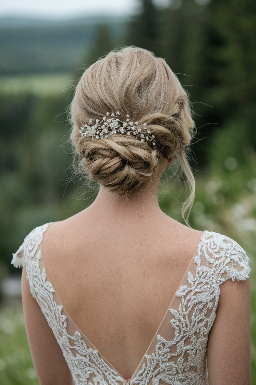 Half Up Half Down Short Wedding Hair: A Trendy Choice outfit idea