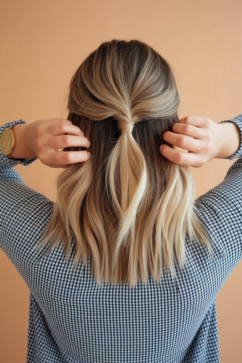 Half Up Half Down Shoulder Length Hair: Top Inspirations outfit idea