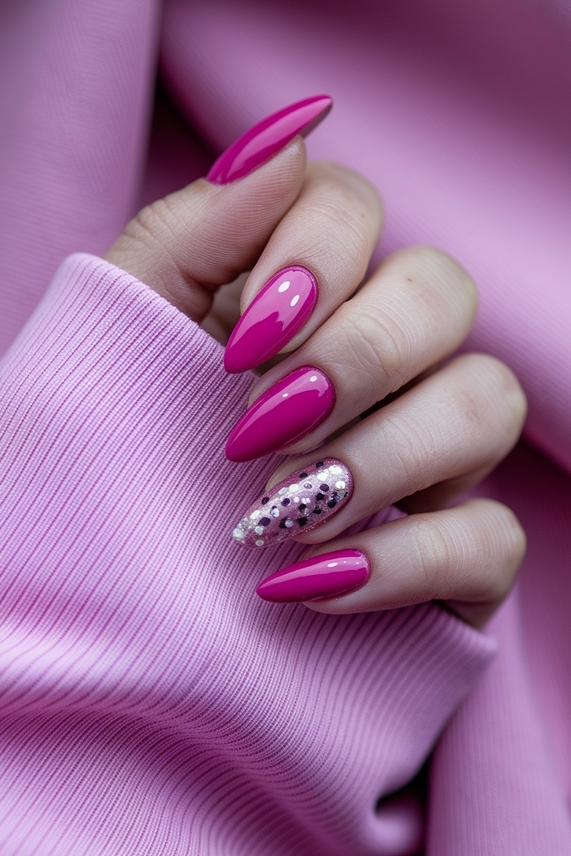 Hot Pink Nails with Design: Vibrant and Eye-Catching Styles outfit idea