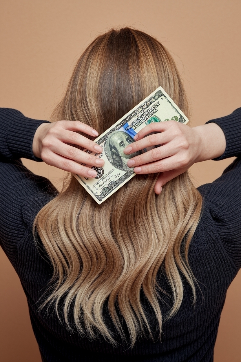 Light Brown Hair with Blonde Money Piece: Styling Guide outfit idea