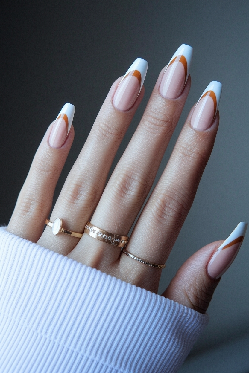 Elegance of Long Almond French Tip Nails You’ll Love outfit idea