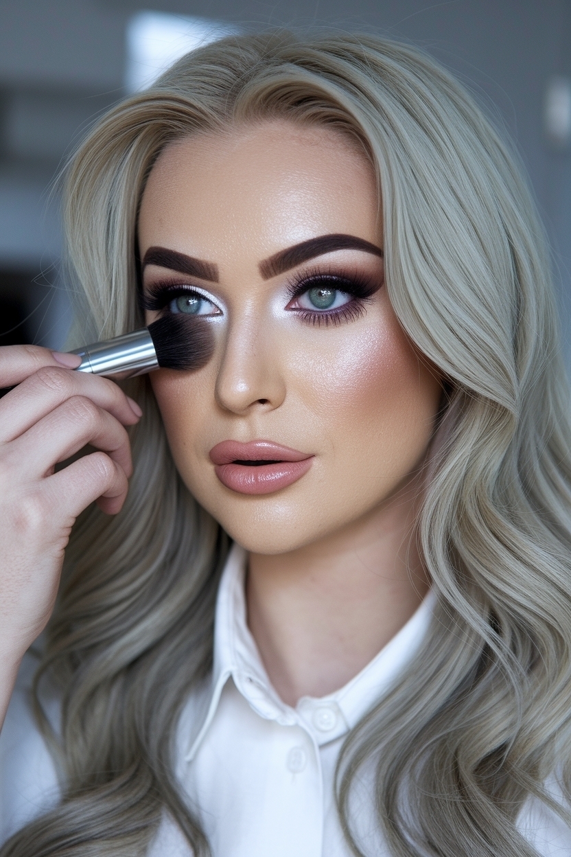 Stunning Makeup for Green Eyes and Blonde Hair Trends outfit idea