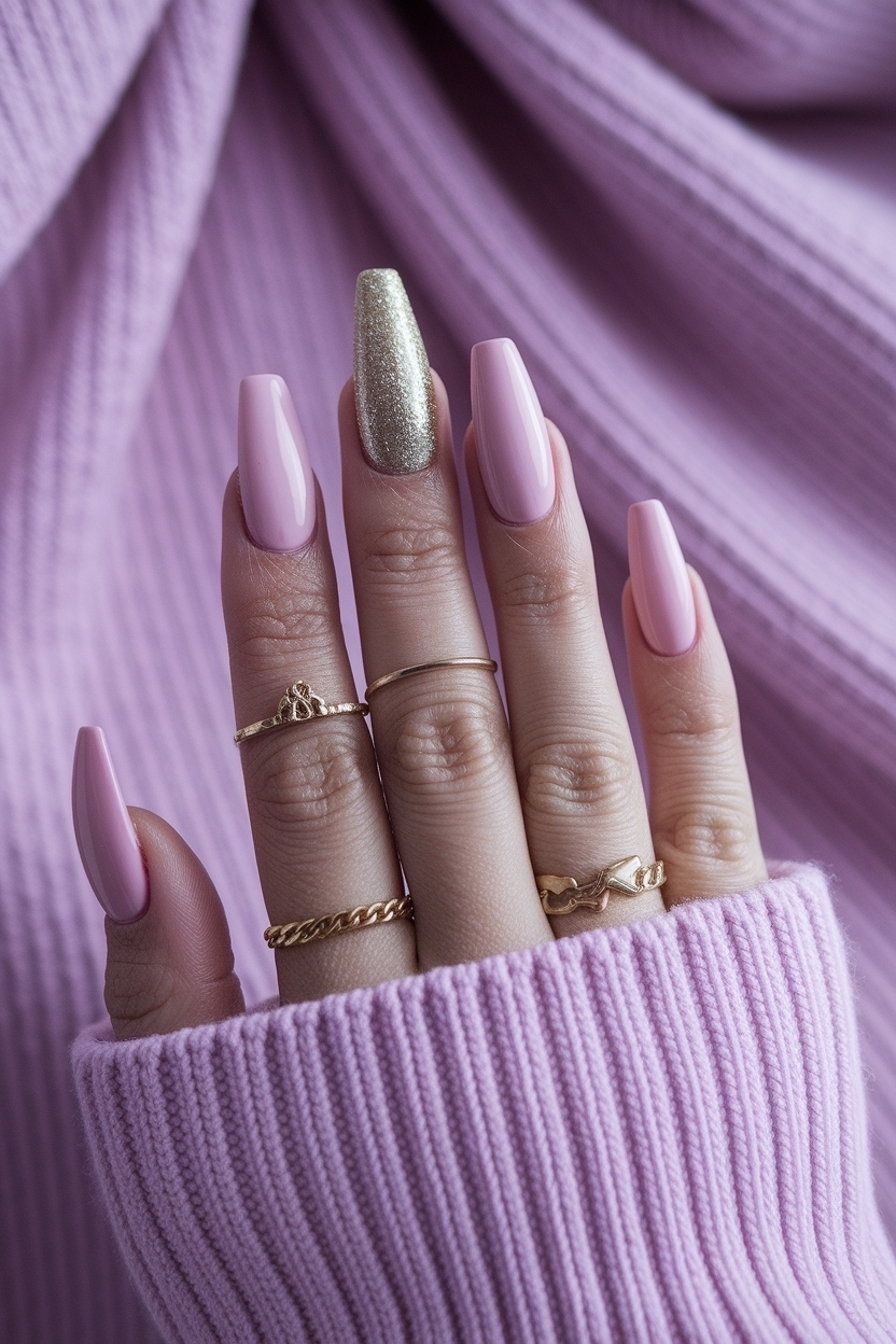 Trendy Medium Length Coffin Nail Ideas to Flaunt outfit idea