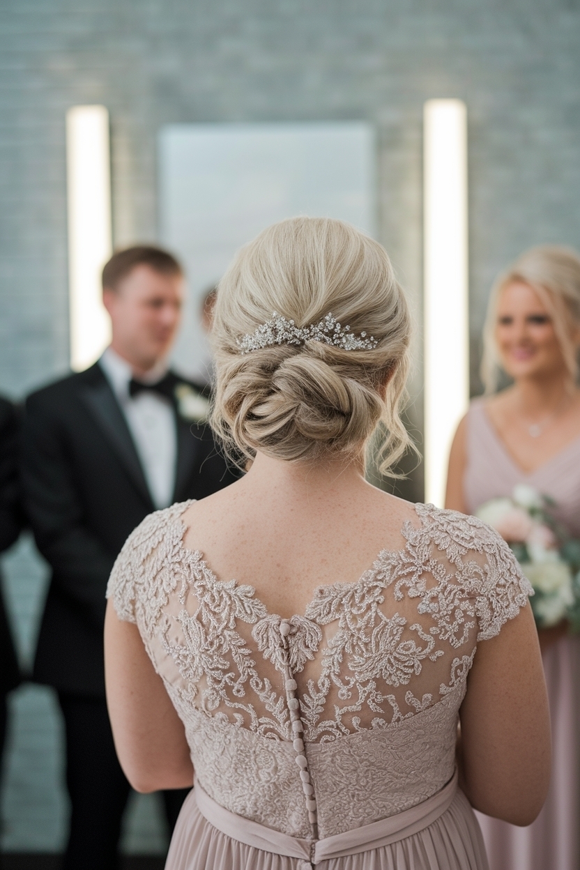 Mother of the Bride Hair Half Up Styles for Elegance outfit idea
