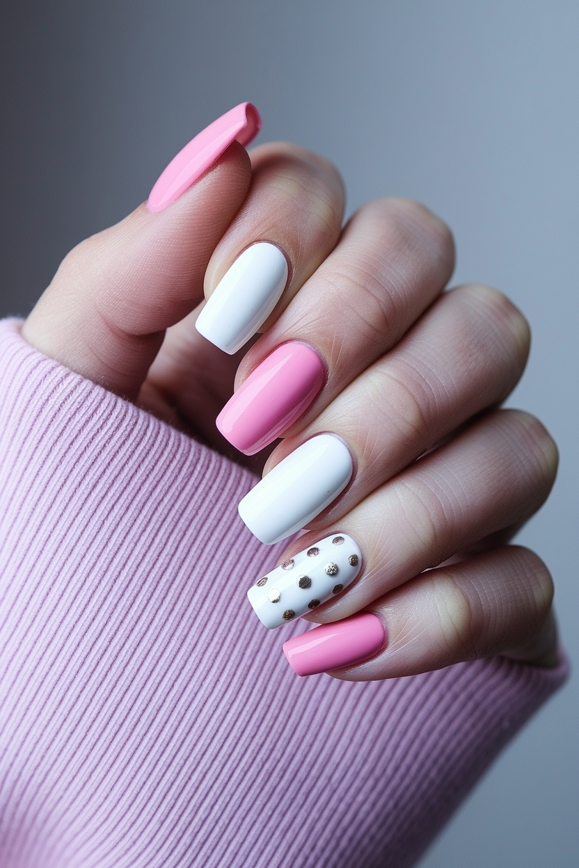 Nail Ideas Pink and White: Trendy Options for Every Occasion outfit idea