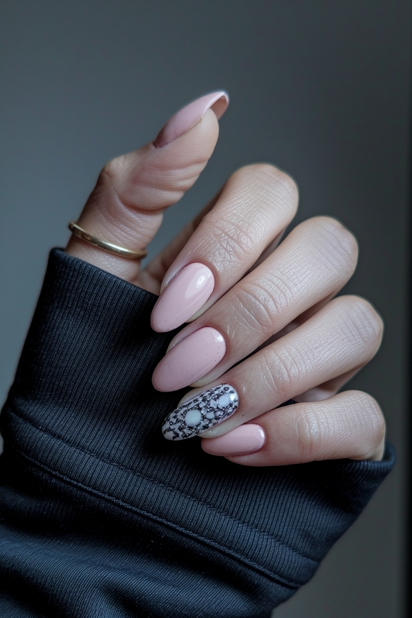 Nails for a Black Dress: Color and Design Inspirations outfit idea