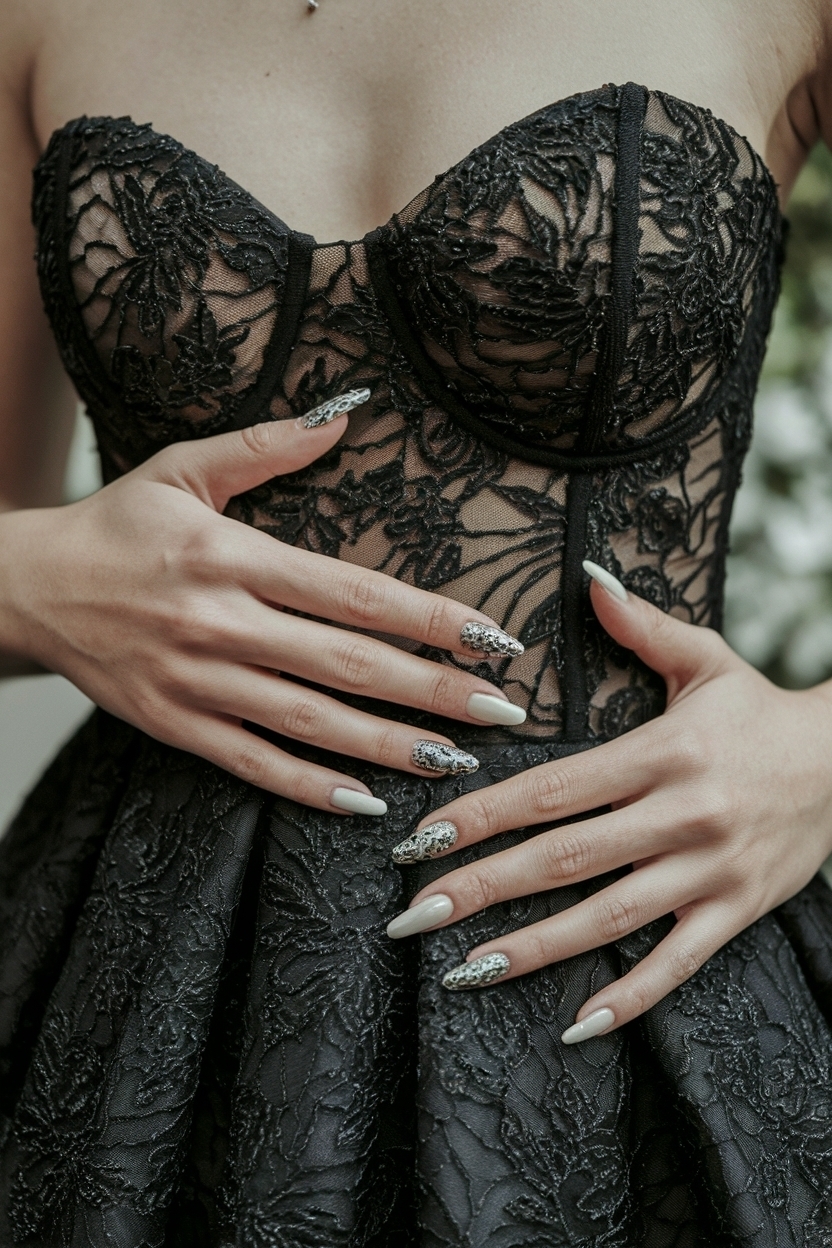 Nails to Go With a Black Dress: Best Combinations Revealed outfit idea