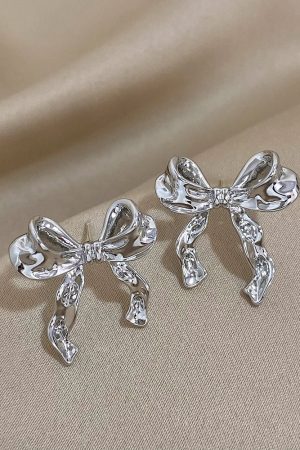 New Style Trends - Abstract Flow Ribbon Aesthetic Earrings - Outfit Ideas