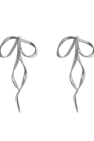 New Style Trends - Abstract Flow Ribbon Aesthetic Earrings - Outfit Ideas