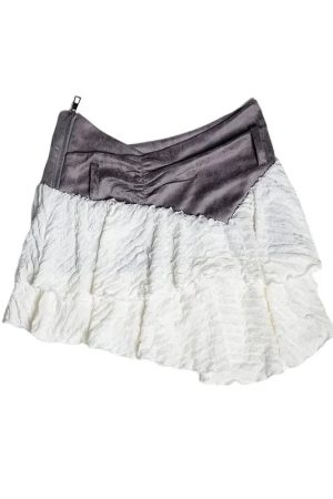 New Style Trends - Acubi Style Frosted Layers Skirt - Outfit Ideas