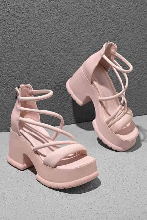New Style Trends - Aesthetic Bubblegum Dream Sandals - Outfit Ideas