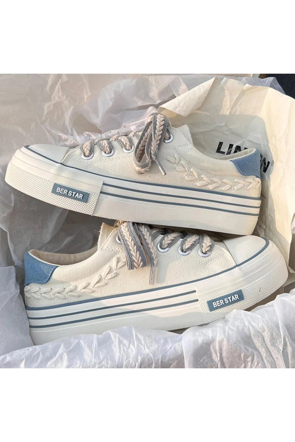 New Style Trends - Aesthetic Canvas Platform Shoes - Outfit Ideas