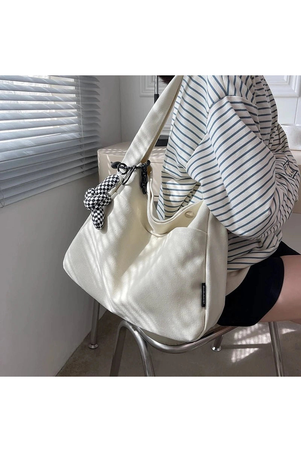 New Style Trends - Aesthetic Casual Canvas Shopping Bag - Outfit Ideas