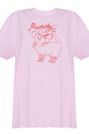 New Style Trends - Aesthetic Cowboy Cat Graphic T-shirt - Outfit Ideas