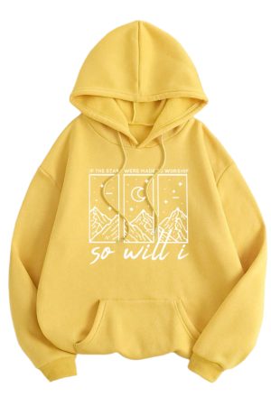 New Style Trends - Aesthetic Crimson Moonrise Hoodie - Outfit Ideas