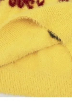 New Style Trends - Aesthetic Fuzzy Black Cat Knit Sweater - Outfit Ideas