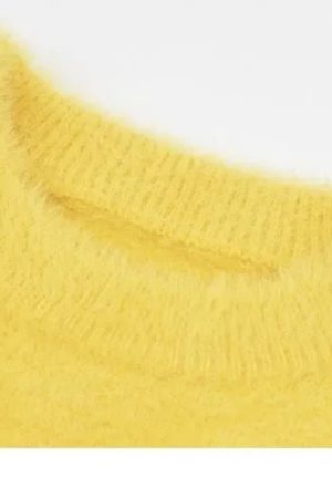 New Style Trends - Aesthetic Fuzzy Black Cat Knit Sweater - Outfit Ideas