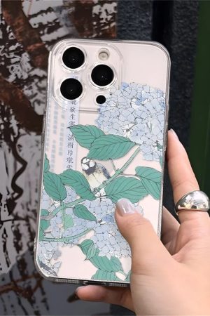 New Style Trends - Aesthetic Hydrangea Garden iPhone Case - Outfit Ideas