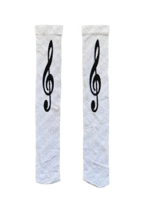 New Style Trends - Aesthetic Melody Note Long Socks - Outfit Ideas