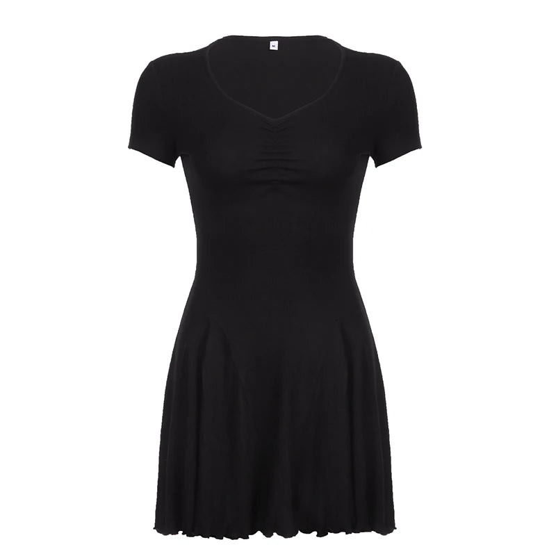 New Style Trends - Aesthetic Midnight Twirl Mini Dress - Outfit Ideas