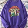 New Style Trends - Aesthetic Mushroom House Frog Oversize Sweatshirt - Outfit Ideas
