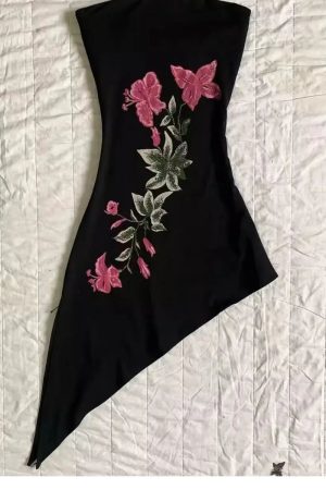 New Style Trends - Aesthetic Night Bloom Pointed Dress - Outfit Ideas