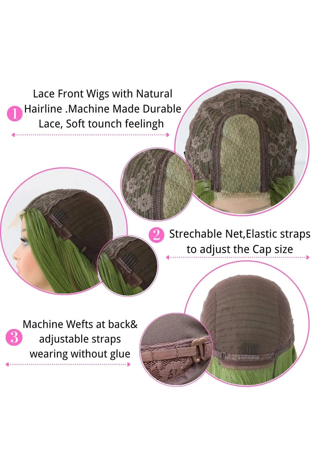 New Style Trends - Aesthetic Olive Green Straight Wig - Outfit Ideas New Style Trends - Aesthetic Olive Green Straight Wig - Outfit Ideas