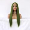 New Style Trends - Aesthetic Olive Green Straight Wig - Outfit Ideas