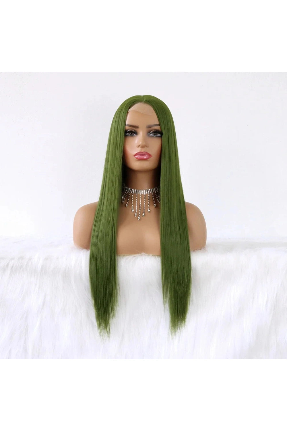 New Style Trends - Aesthetic Olive Green Straight Wig - Outfit Ideas New Style Trends - Aesthetic Olive Green Straight Wig - Outfit Ideas
