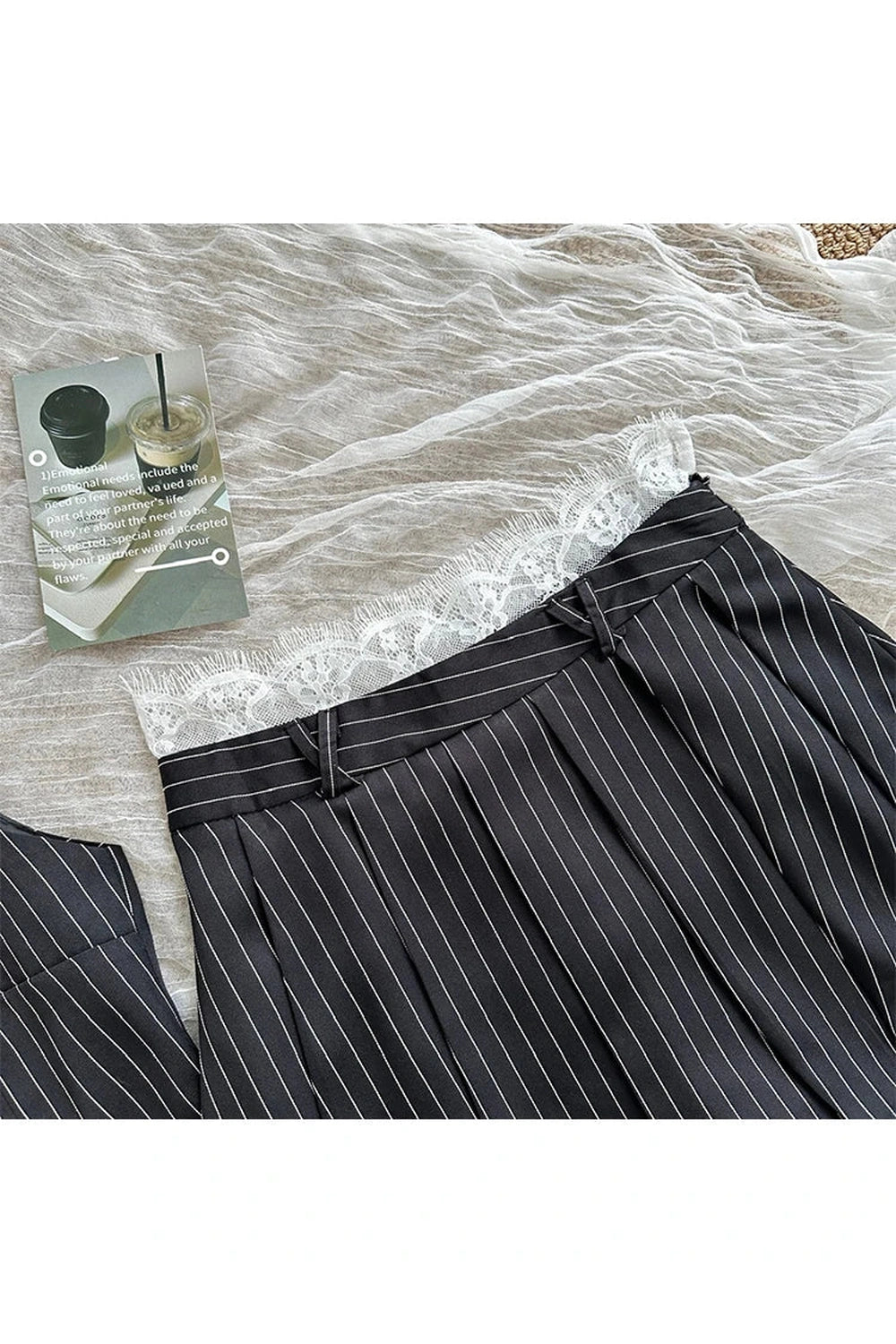 New Style Trends - Aesthetic Pinstripe Vest and Skirt Outfit Set - Outfit Ideas New Style Trends - Aesthetic Pinstripe Vest and Skirt Outfit Set - Outfit Ideas