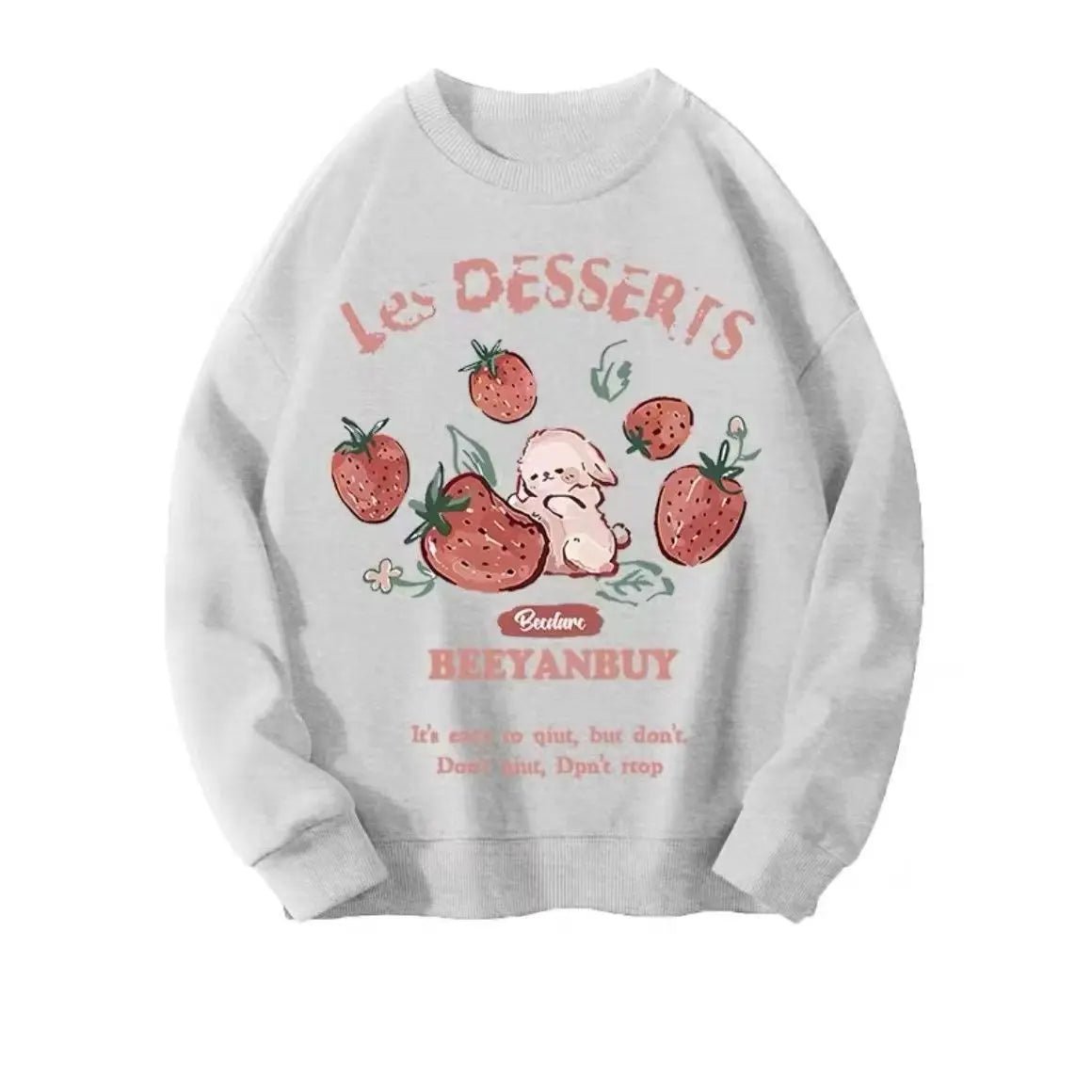 New Style Trends - Aesthetic Strawberry Bunny Chocolate Sweatshirt - Outfit Ideas New Style Trends - Aesthetic Strawberry Bunny Chocolate Sweatshirt - Outfit Ideas